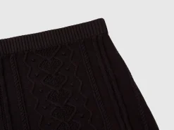 Knit mini skirt