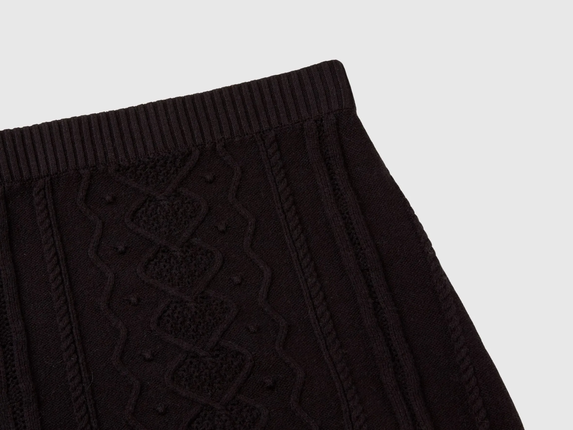 Knit mini skirt