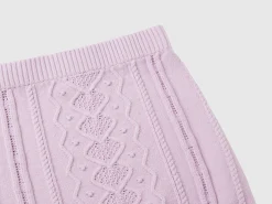 Knit mini skirt
