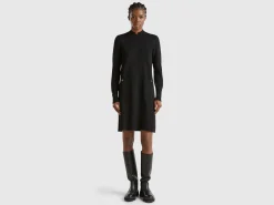 Knit turtle neck dress