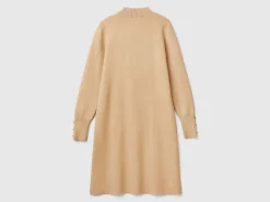 Knit turtle neck dress