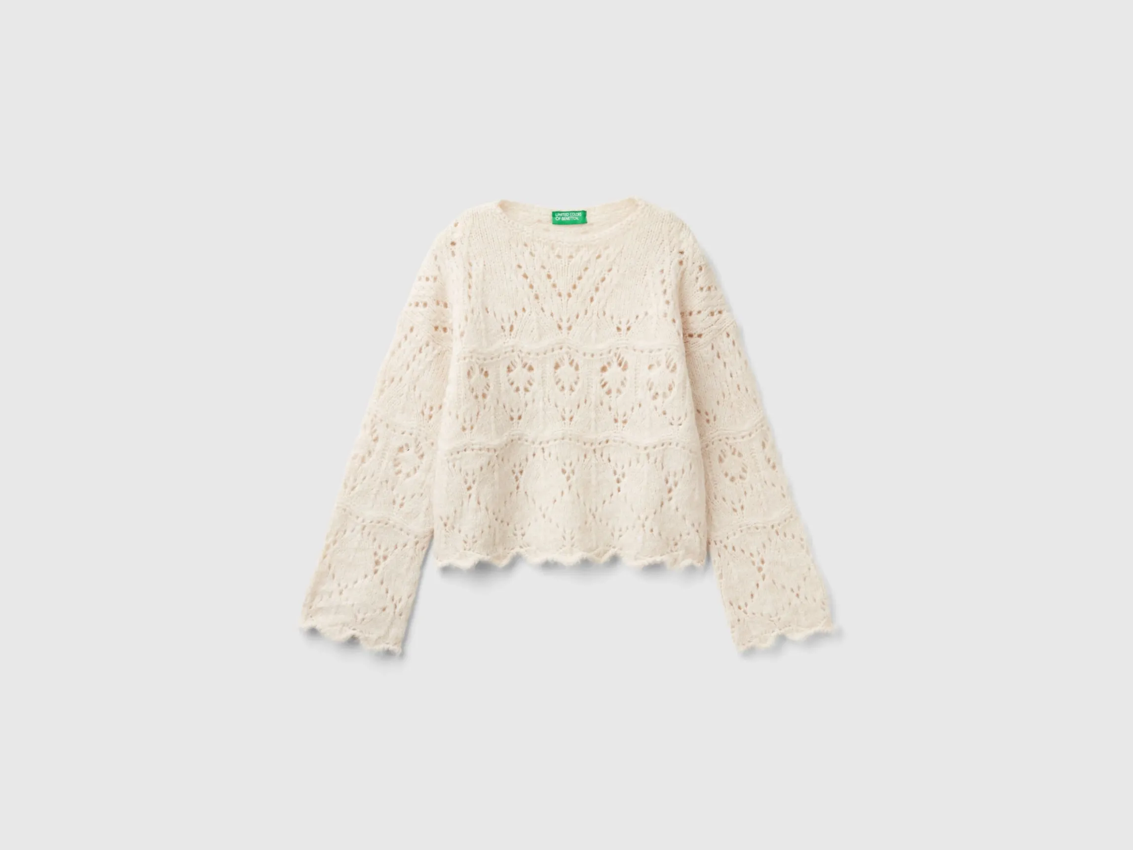 Lace look sweater