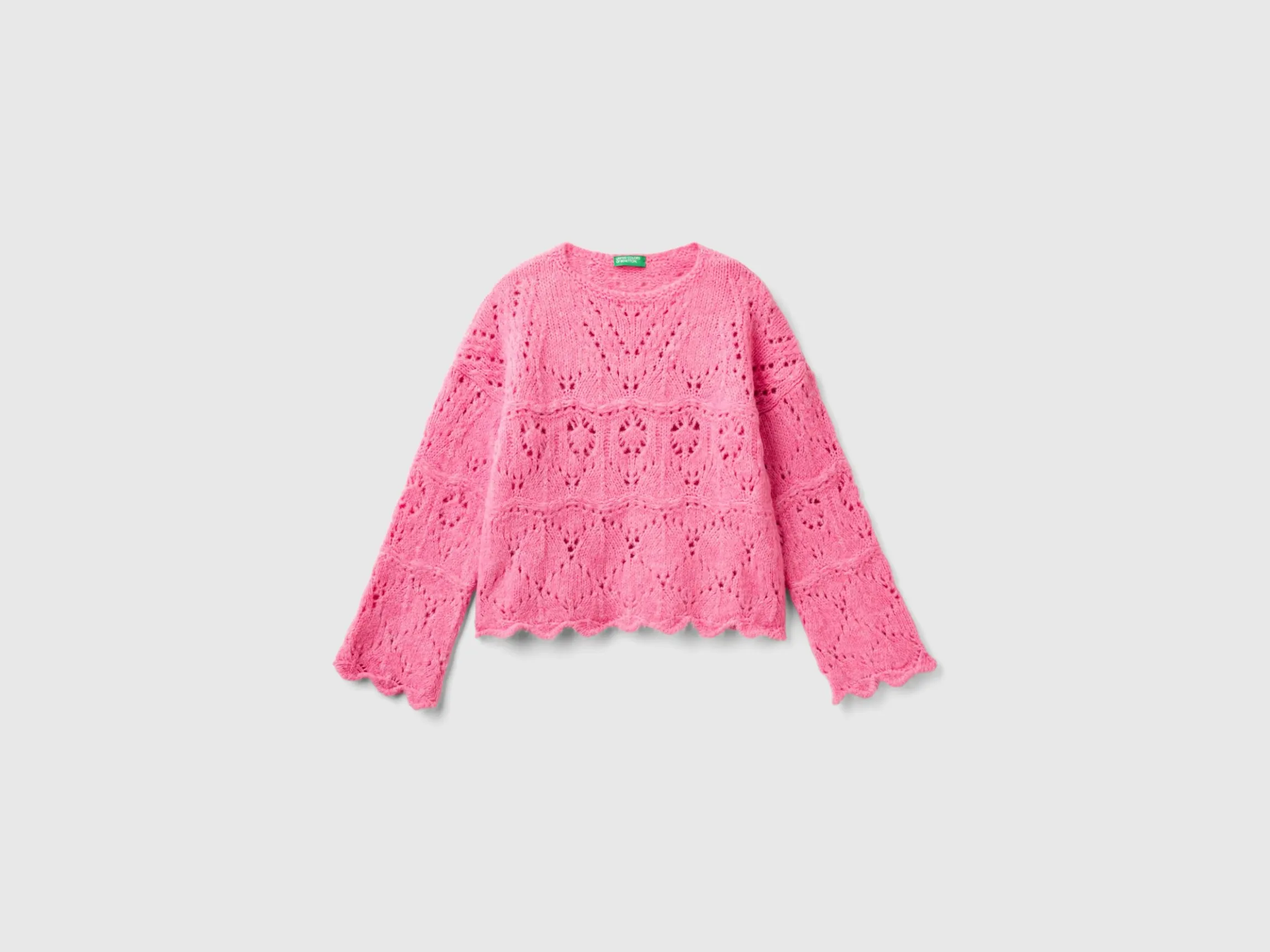 Lace look sweater