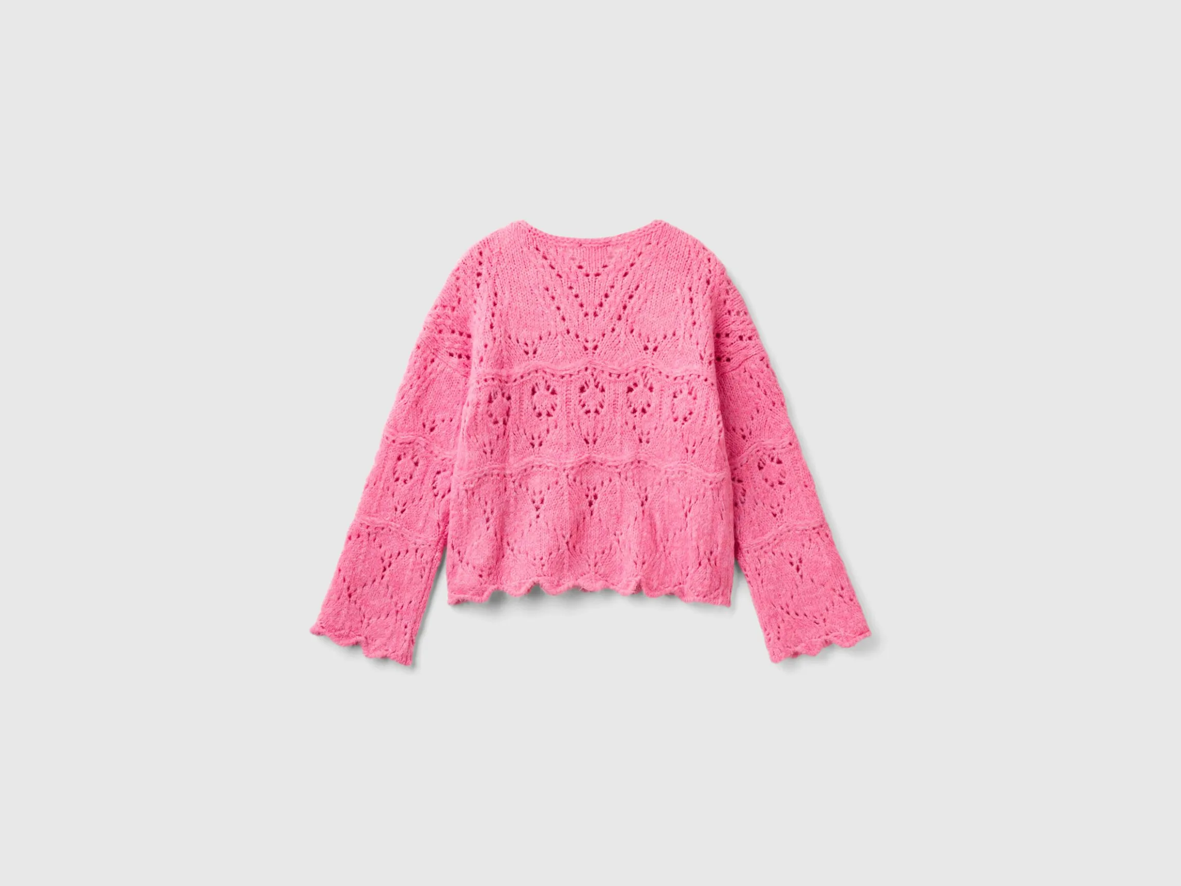 Lace look sweater