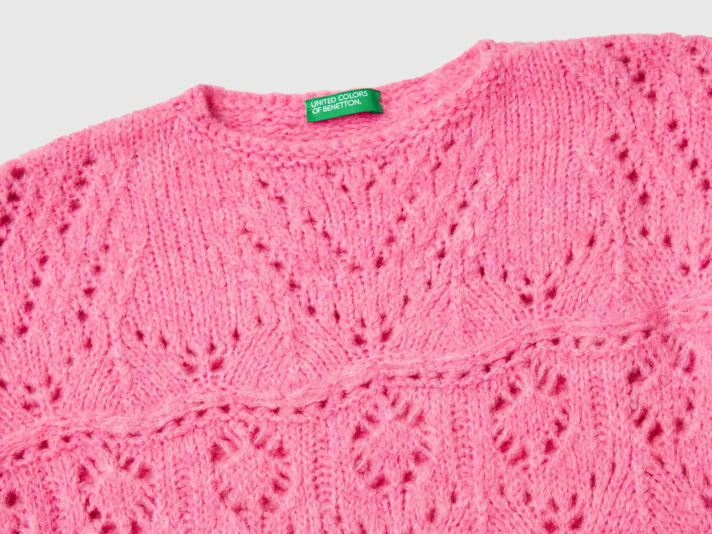Lace look sweater
