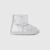 Laminated effect ankle boots