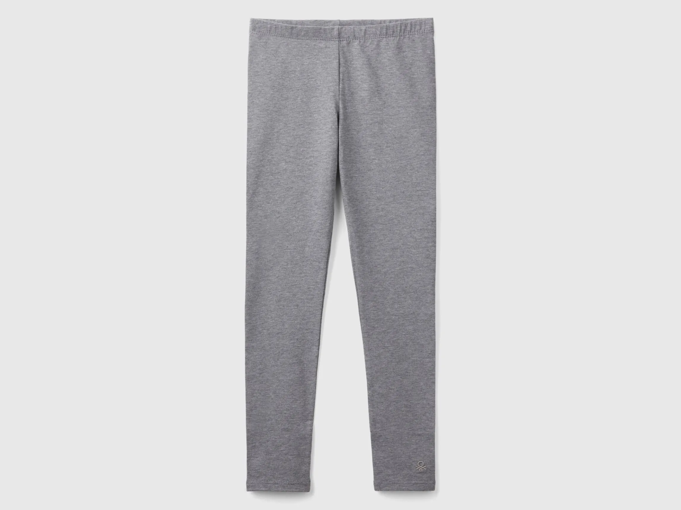 Leggings in stretch cotton with logo