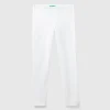 Leggings in stretch cotton with logo