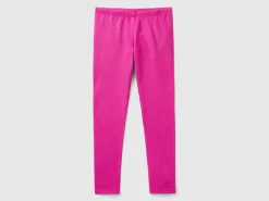Leggings in stretch cotton with logo