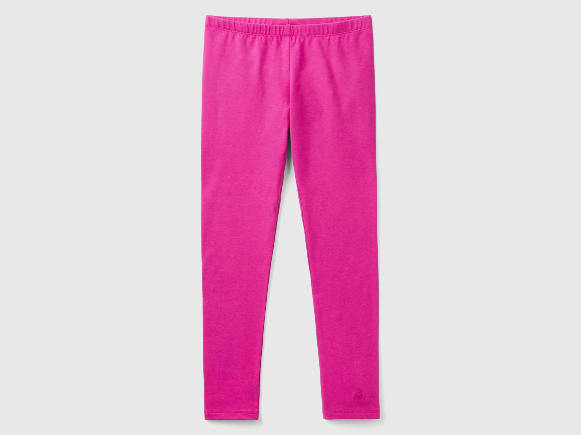 Leggings in stretch cotton with logo