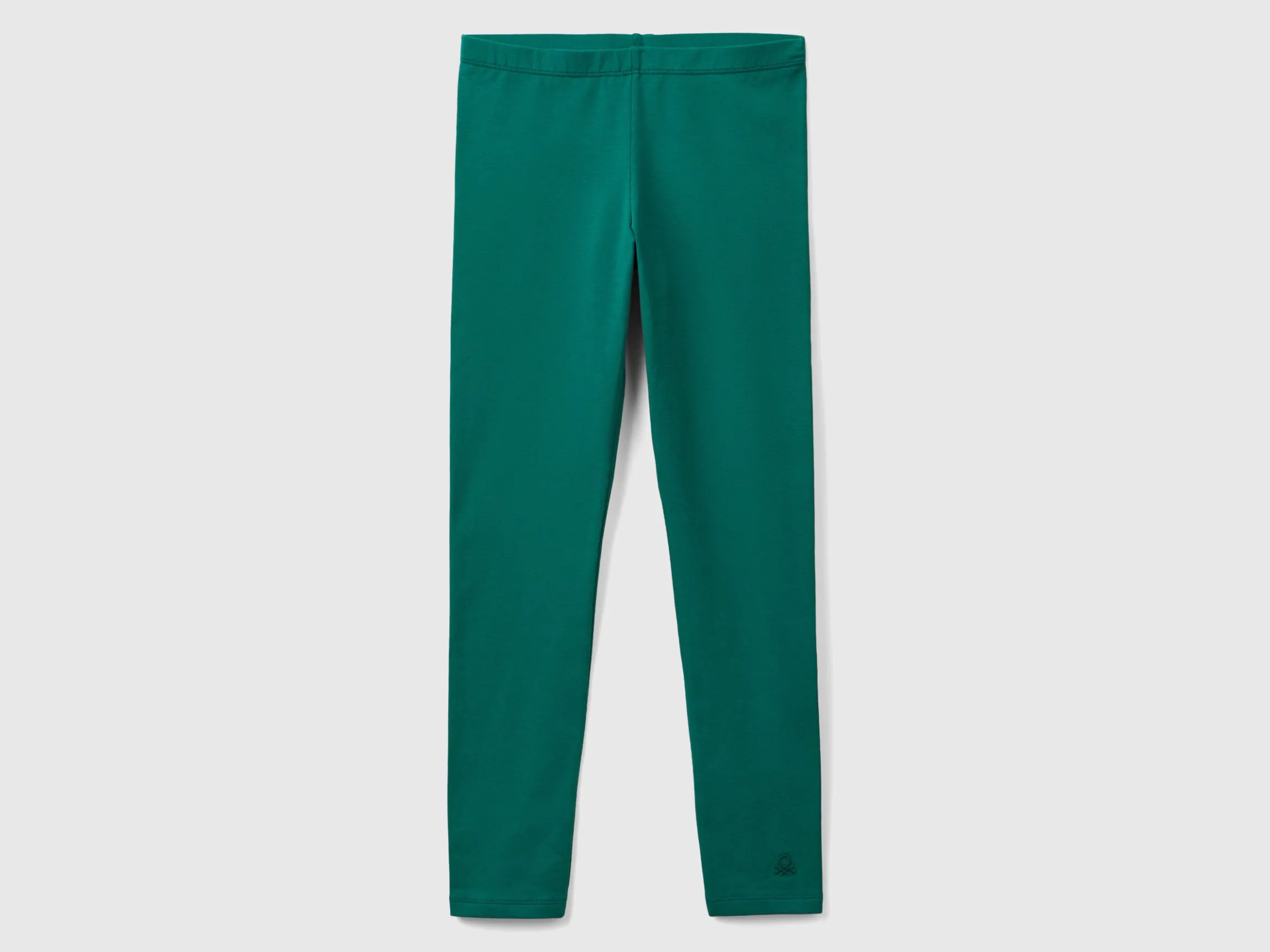 Leggings in stretch cotton with logo
