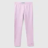 Leggings in stretch cotton with logo