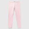 Leggings in stretch cotton with logo