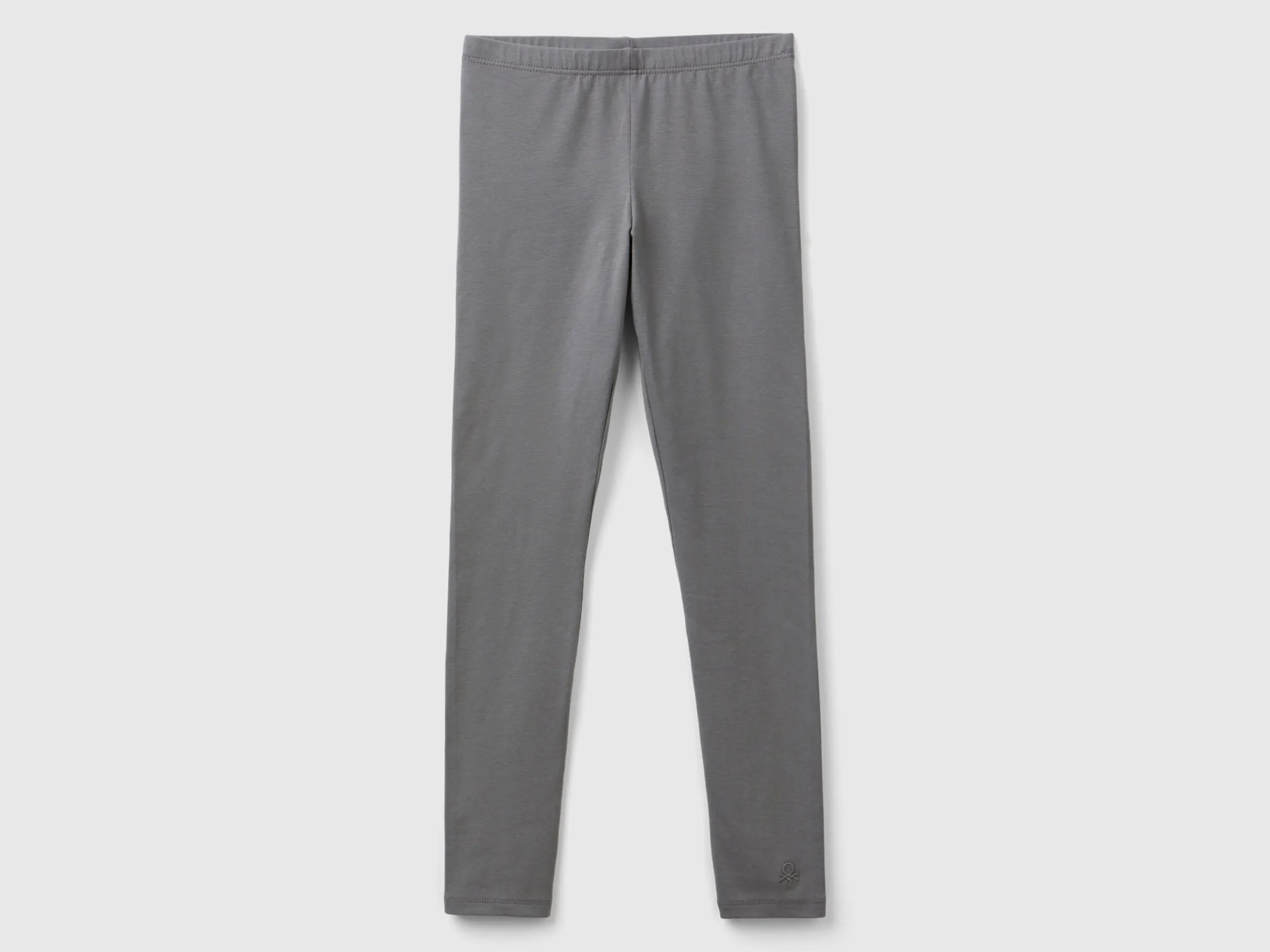 Leggings in stretch cotton with logo