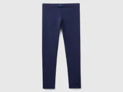 Leggings in stretch cotton with logo