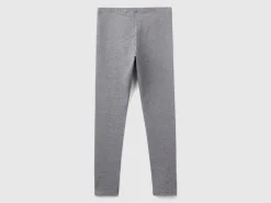 Leggings in stretch cotton with logo