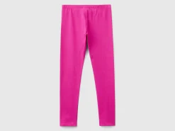 Leggings in stretch cotton with logo