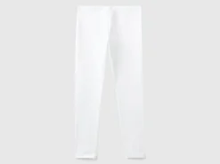 Leggings in stretch cotton with logo