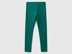 Leggings in stretch cotton with logo