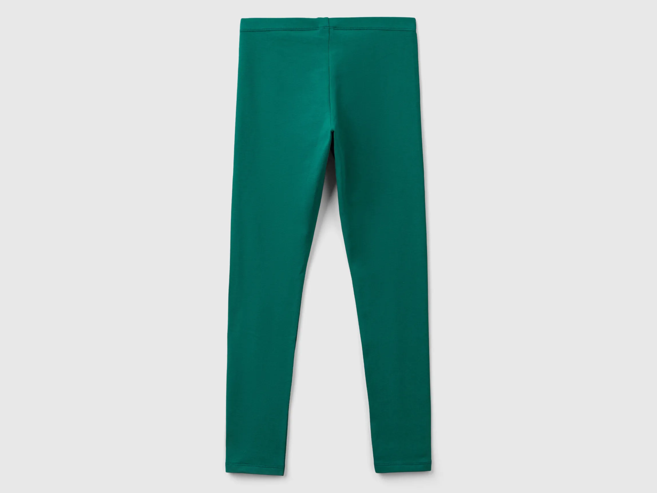 Leggings in stretch cotton with logo