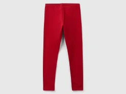Leggings in stretch cotton with logo