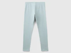 Leggings in stretch cotton with logo