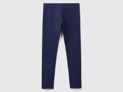 Leggings in stretch cotton with logo