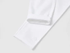 Leggings in stretch cotton with logo