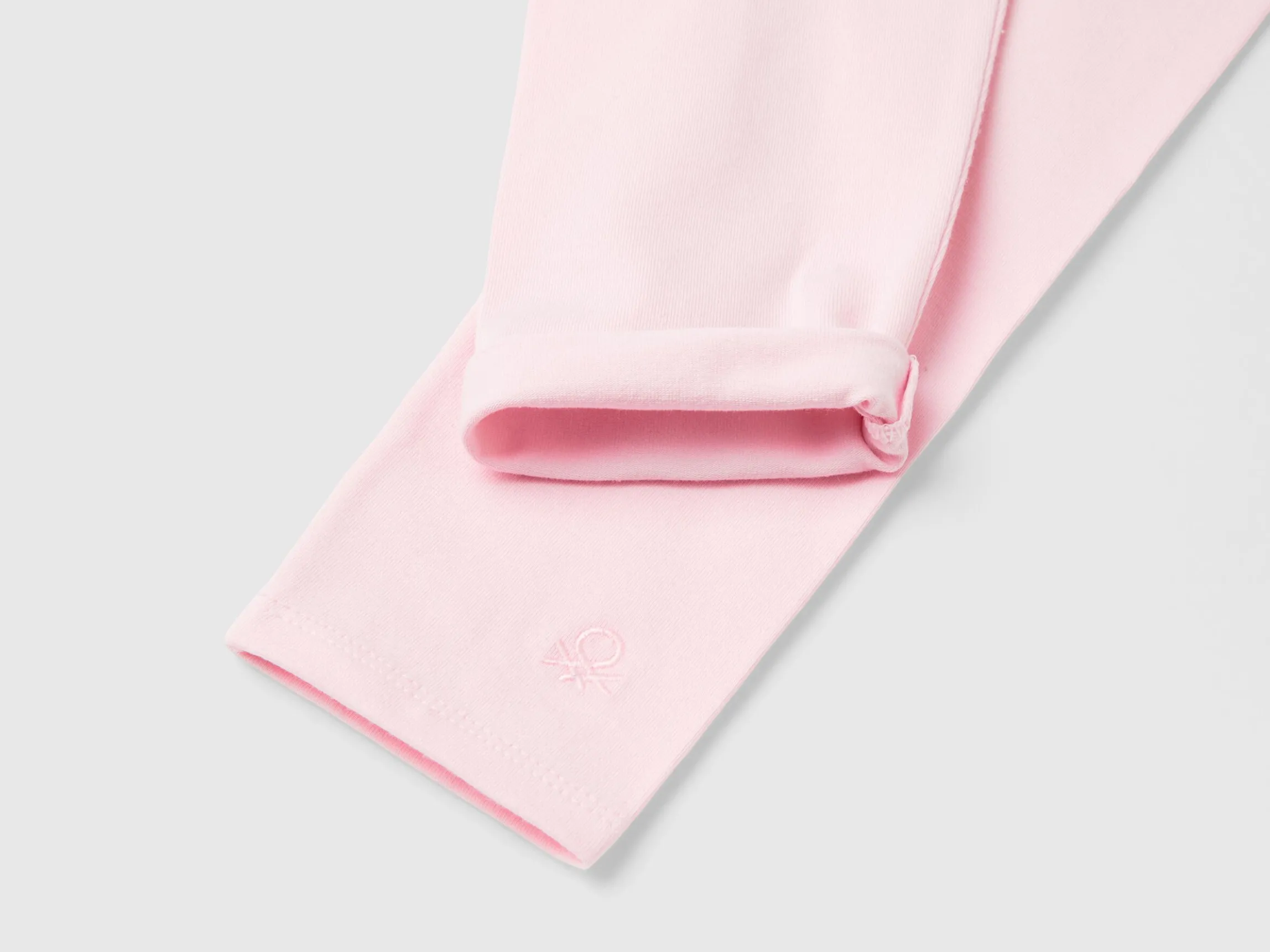 Leggings in stretch cotton with logo