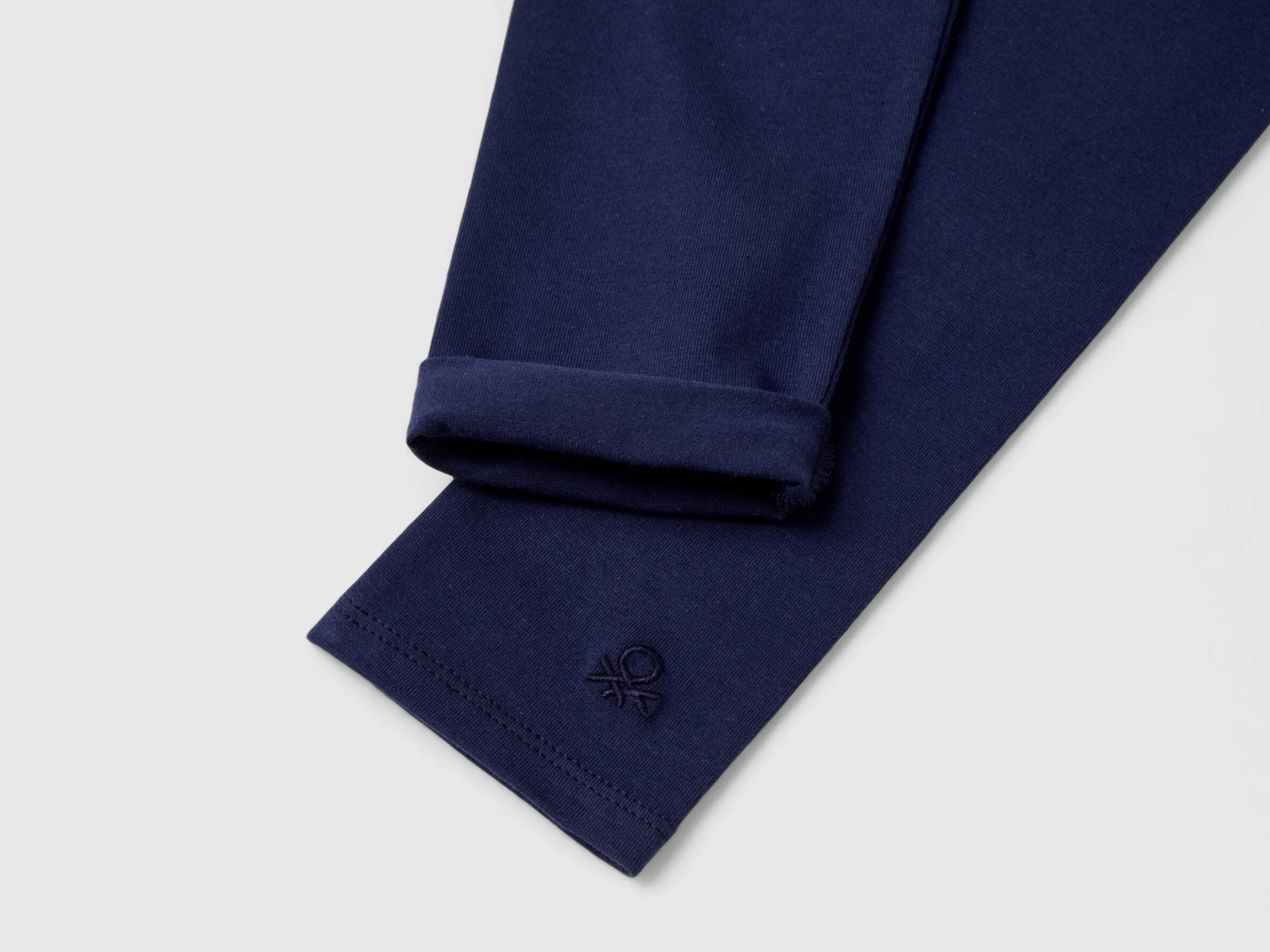 Leggings in stretch cotton with logo