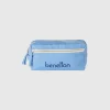 Light blue beauty case in pure cotton