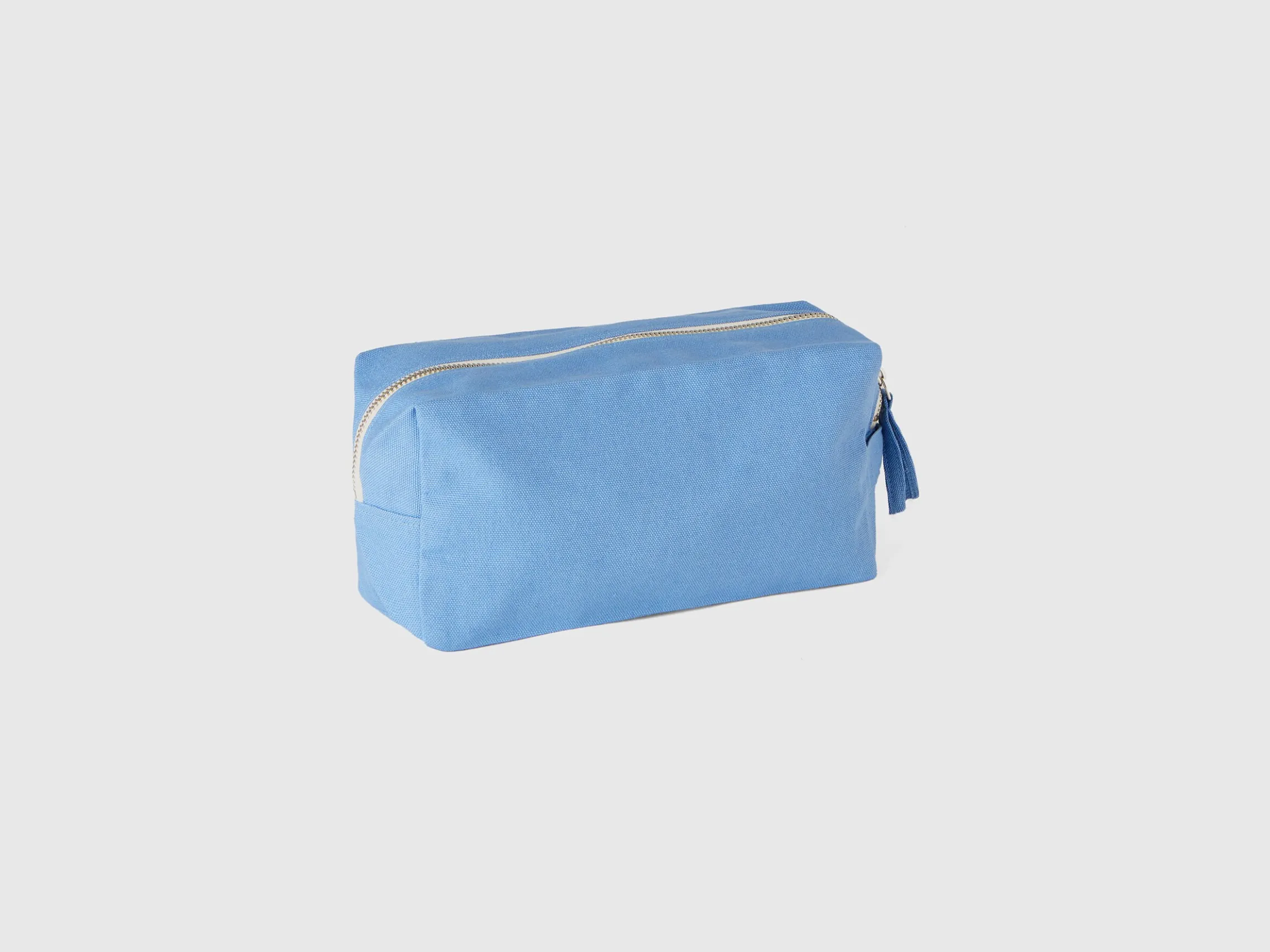 Light blue beauty case in pure cotton