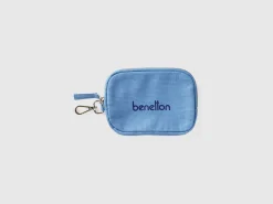 Light blue keychain and coin purse