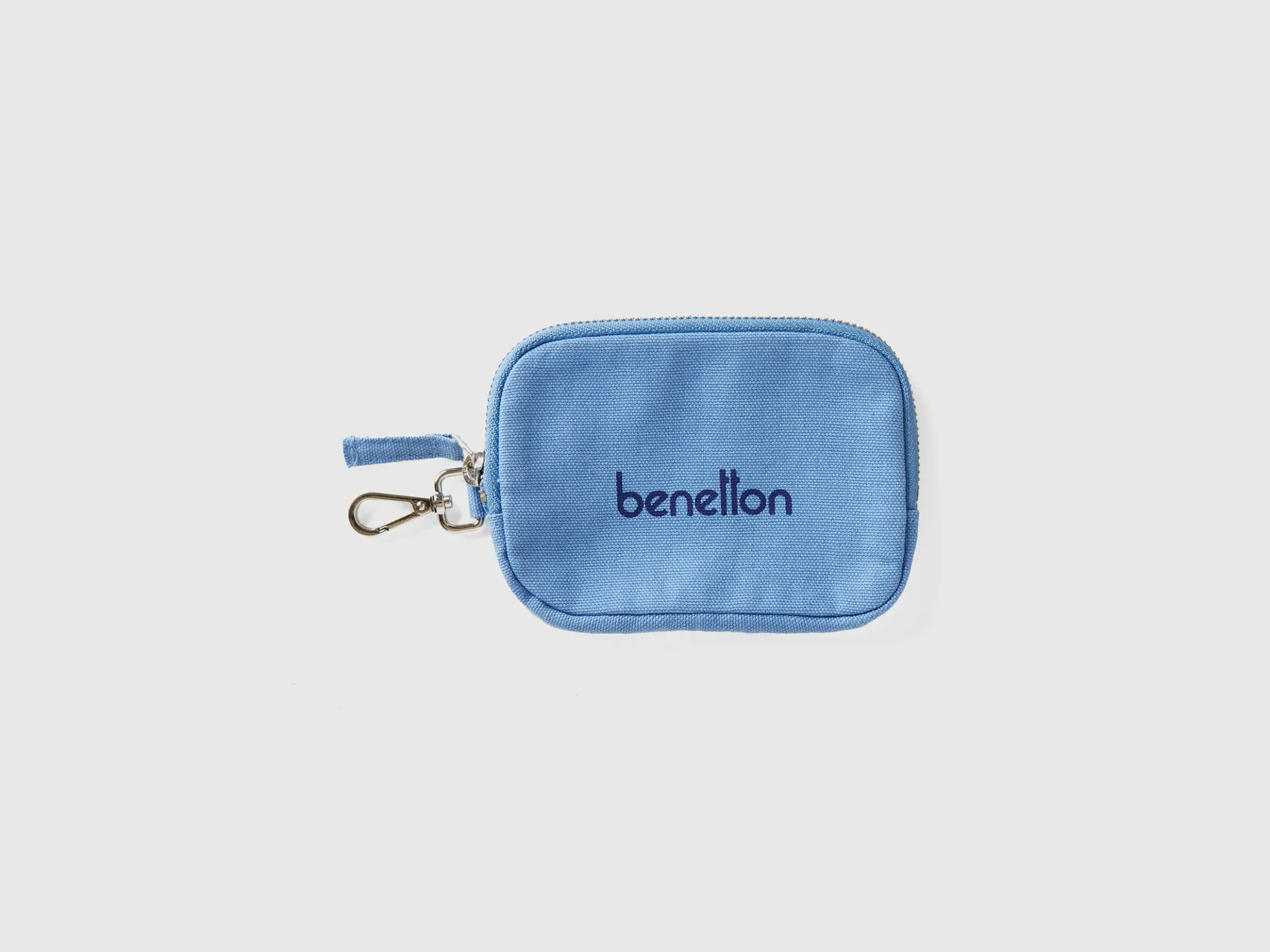 Light blue keychain and coin purse