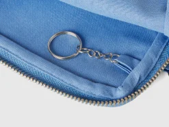 Light blue keychain and coin purse