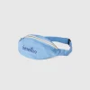 Light blue pouch in pure cotton