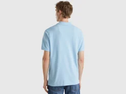 Light blue regular fit polo