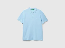 Light blue regular fit polo