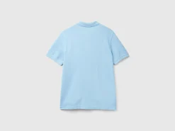 Light blue regular fit polo
