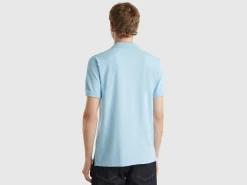 Light blue slim fit polo