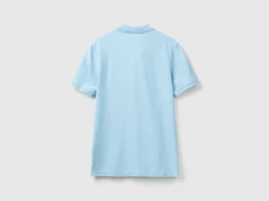 Light blue slim fit polo