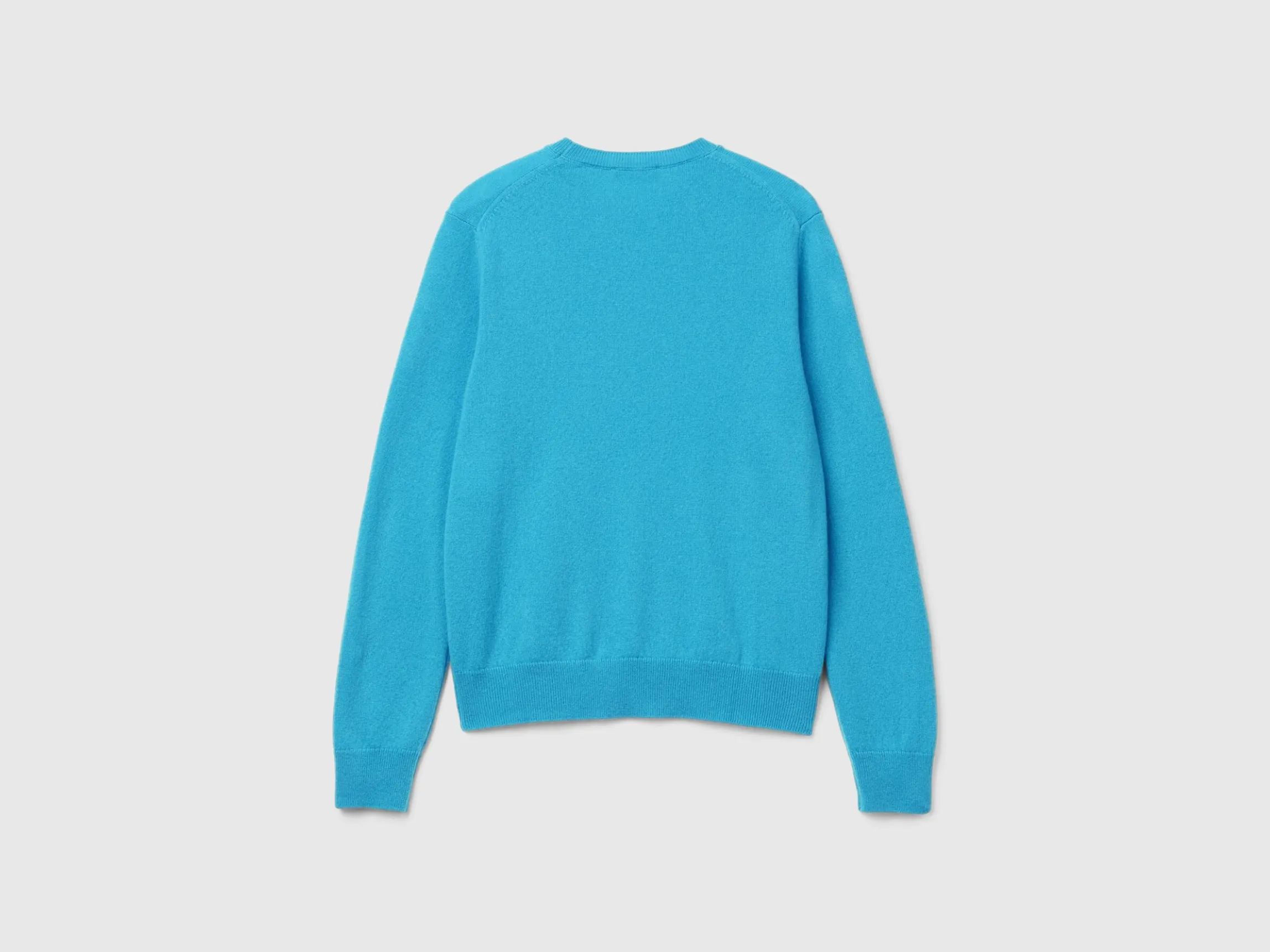 Light blue sweater in pure cashmere