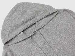 Light gray cashmere blend sweater with hood
