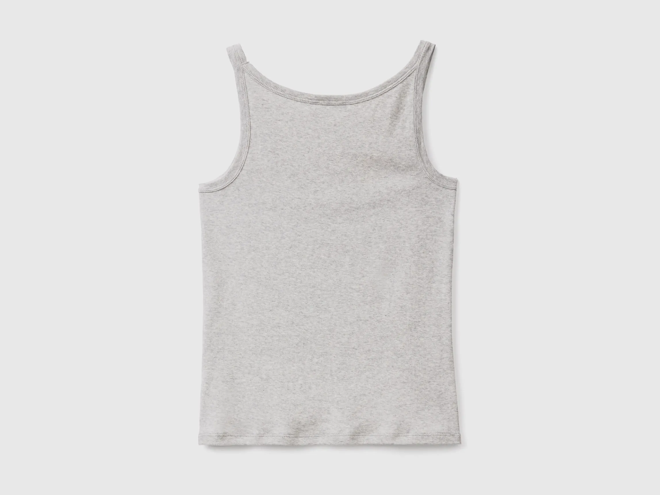 Light gray pure cotton tank top