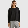 Lightweight sweatshirt in cotton and Modal® blend