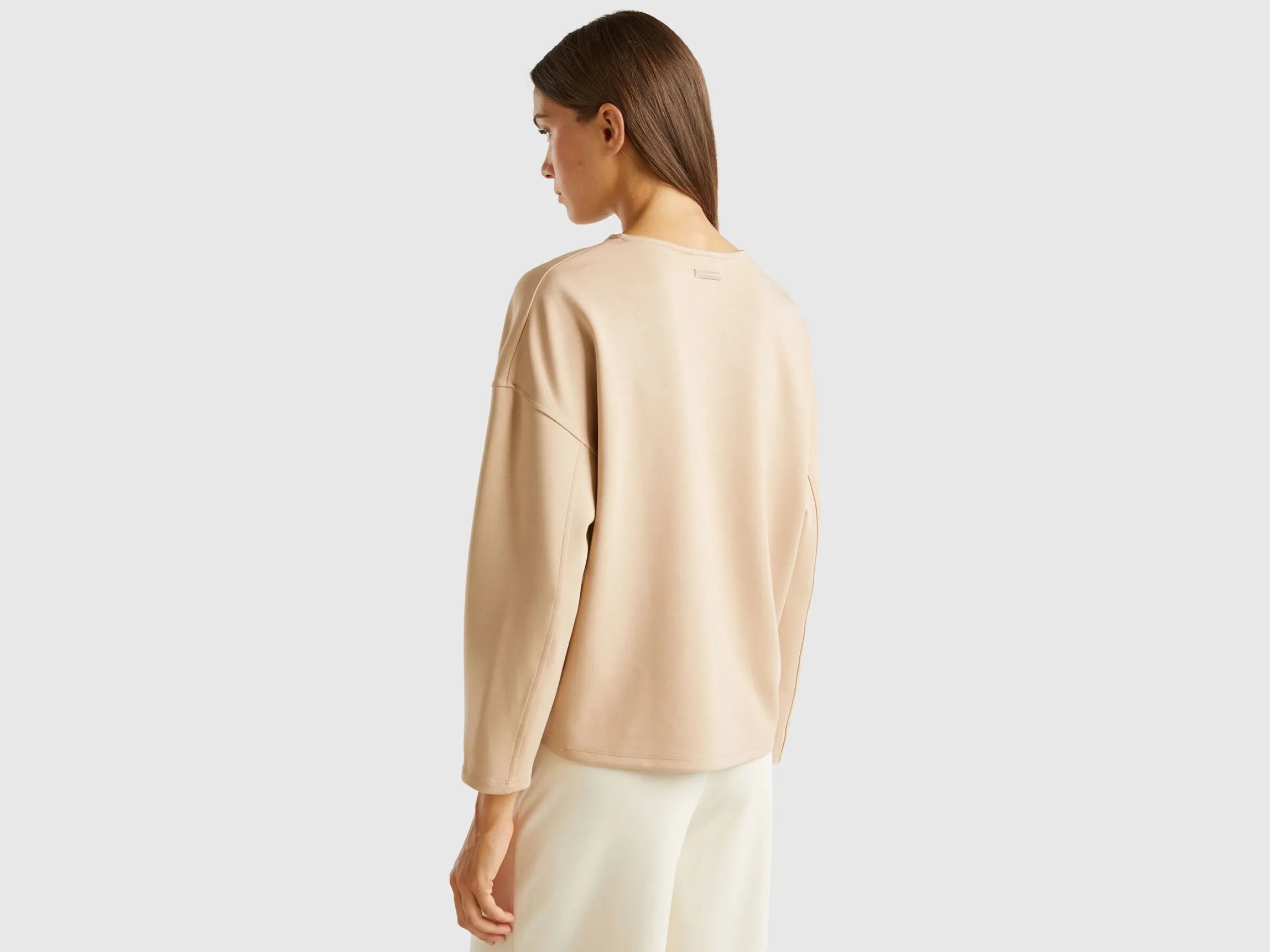 Lightweight sweatshirt in cotton and Modal® blend