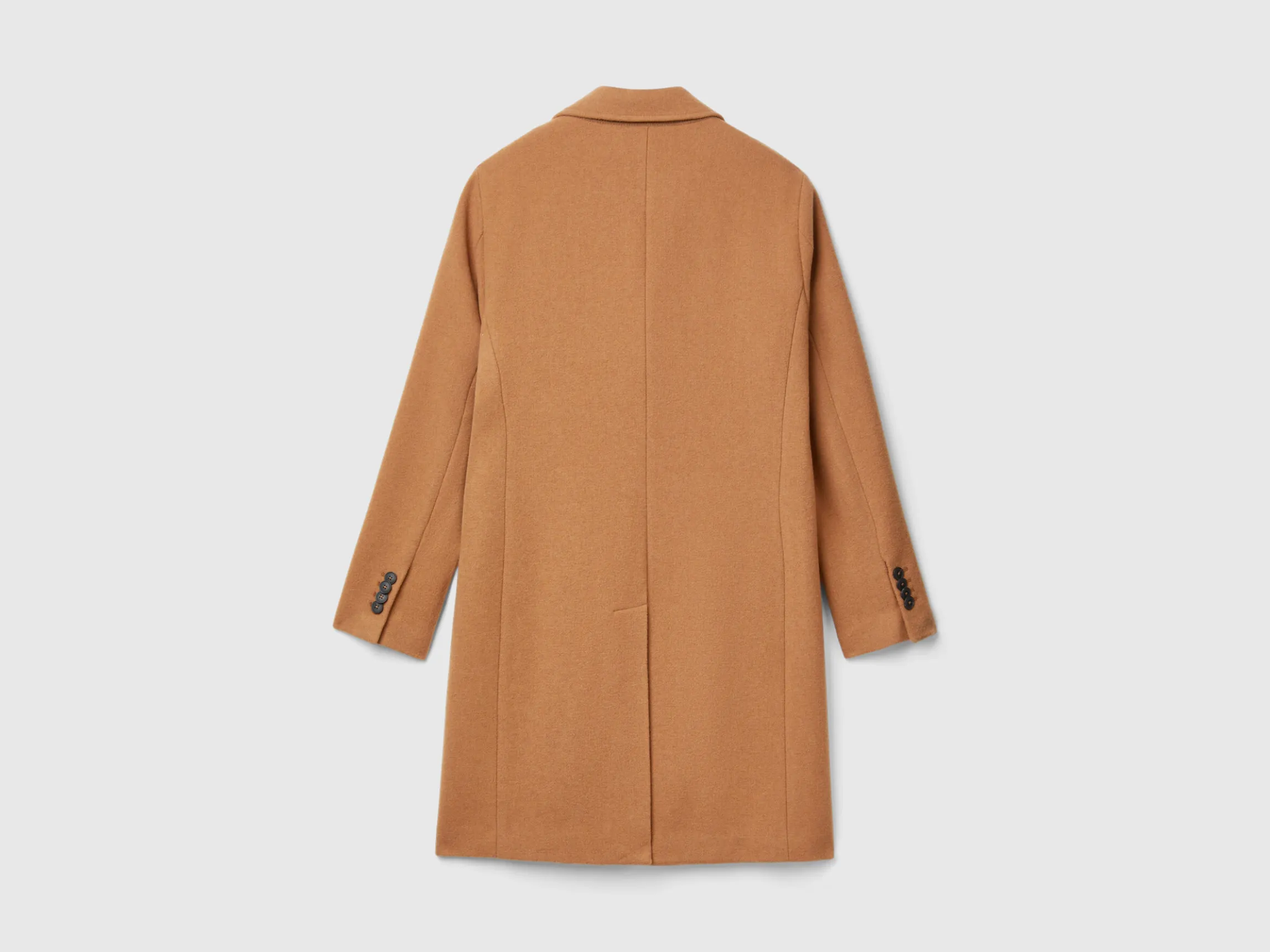 Lined coat in wool blend