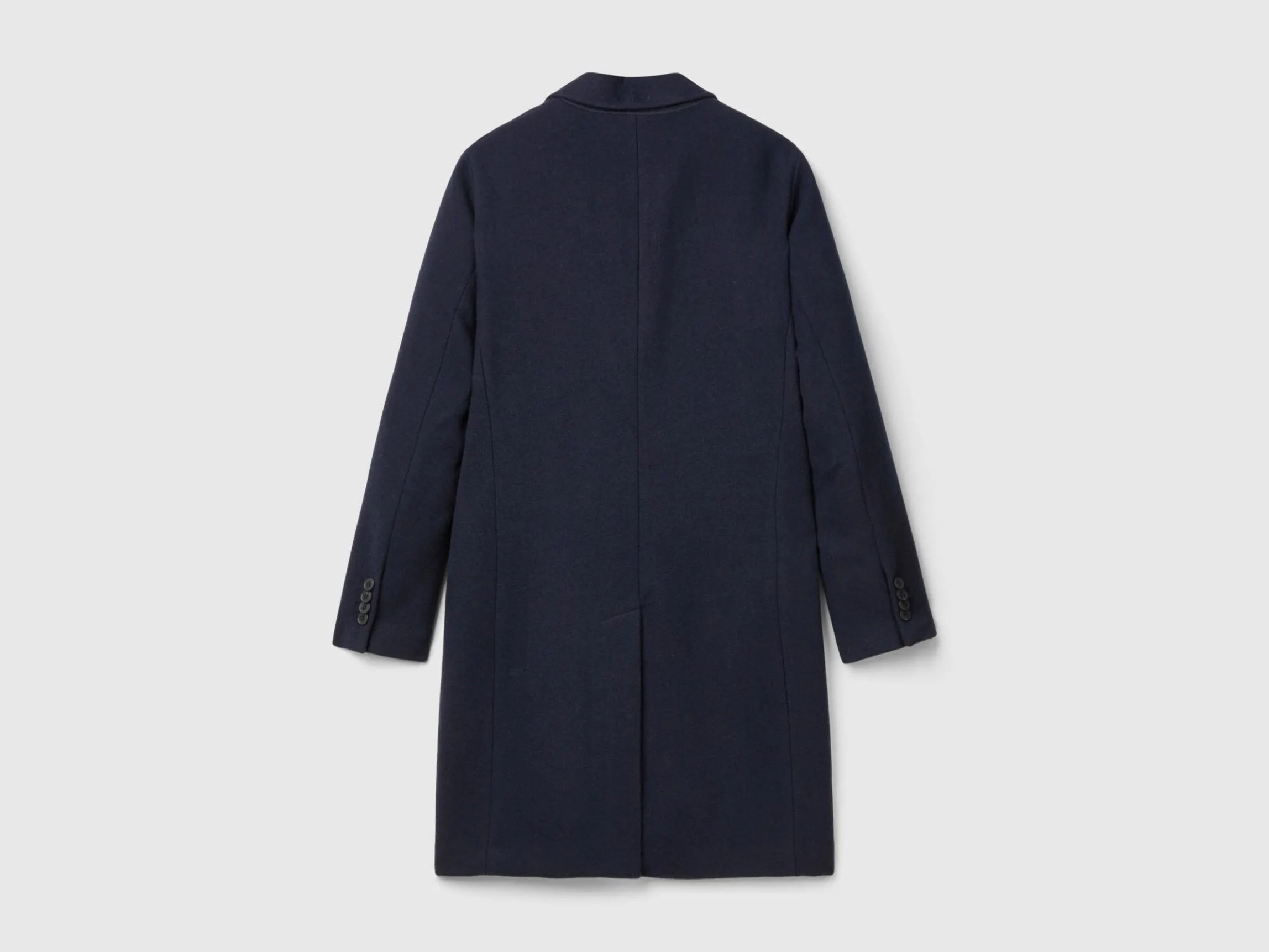 Lined coat in wool blend