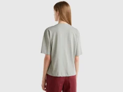 Linen blend cardigan-style t-shirt