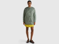 Long bomber jacket in nylon